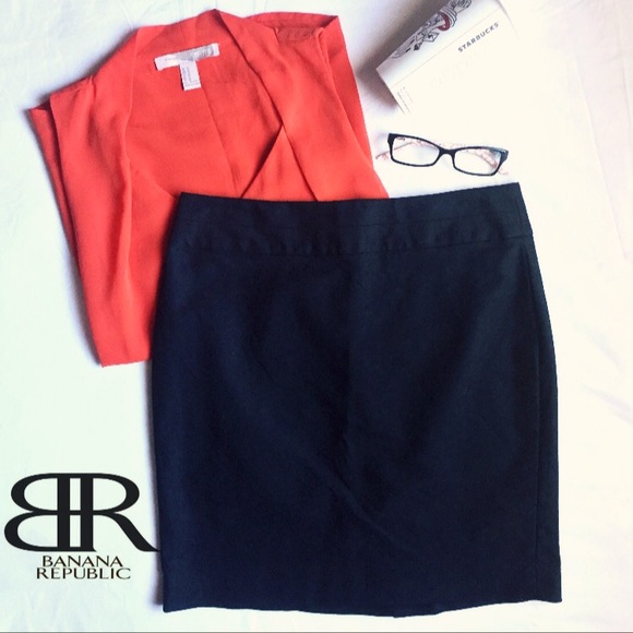 Banana Republic Stretch Straight Skirt Sz 4P - Picture 7 of 9